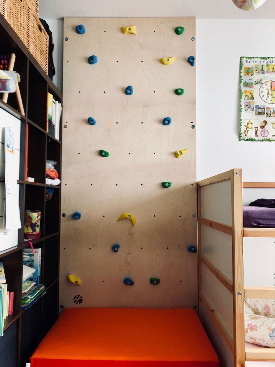 Kletterwand am Hochbett
